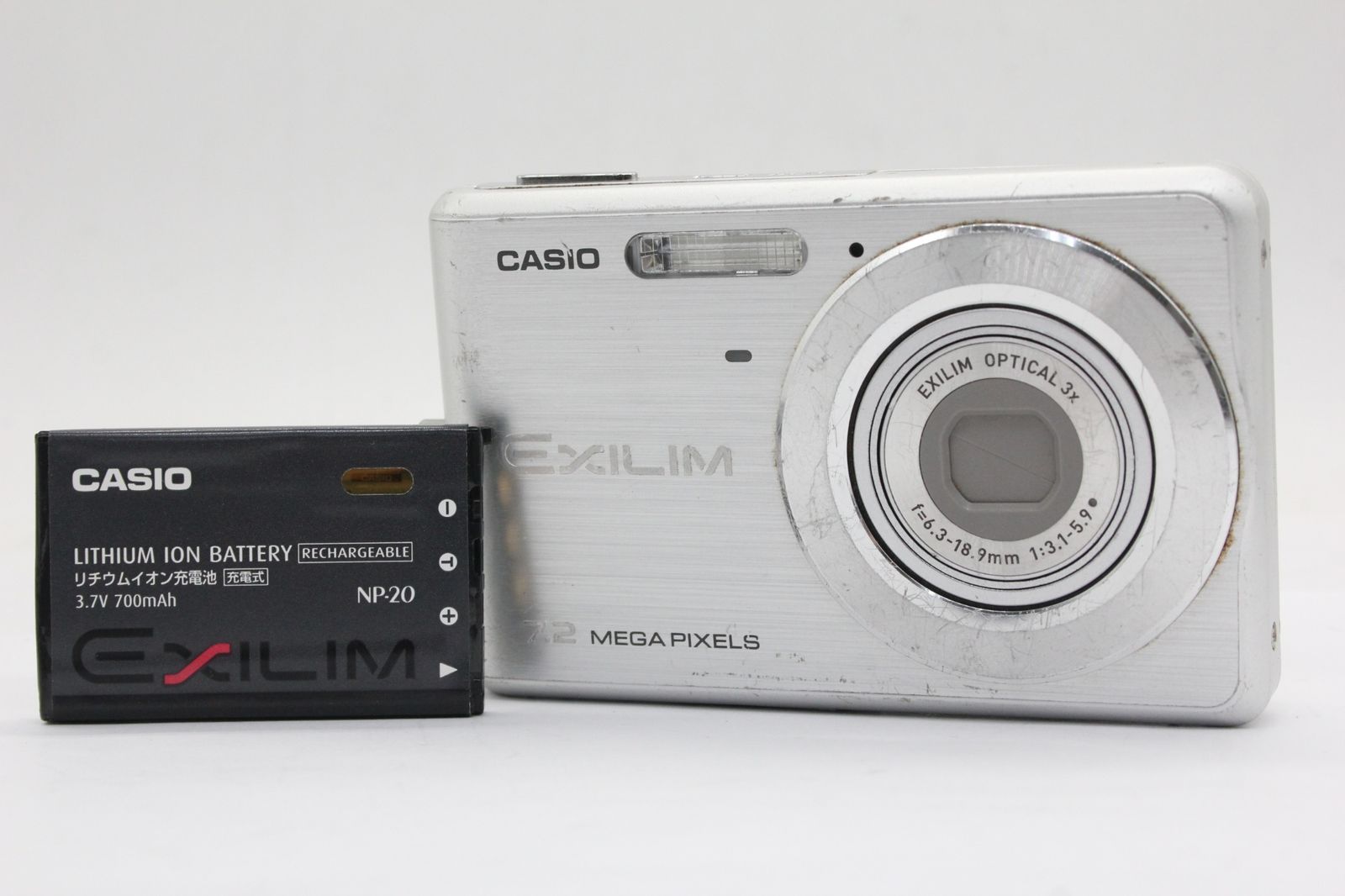 返品保証】 カシオ Casio Exilim EX-Z77 3x バッテリー付き