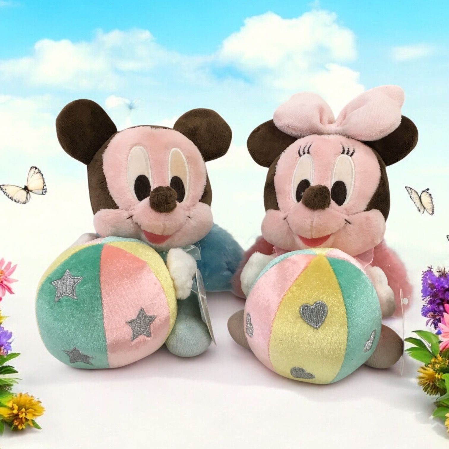 ディズニー ぬいぐるみ ミッキーマウス ミニーマウス エンジェル