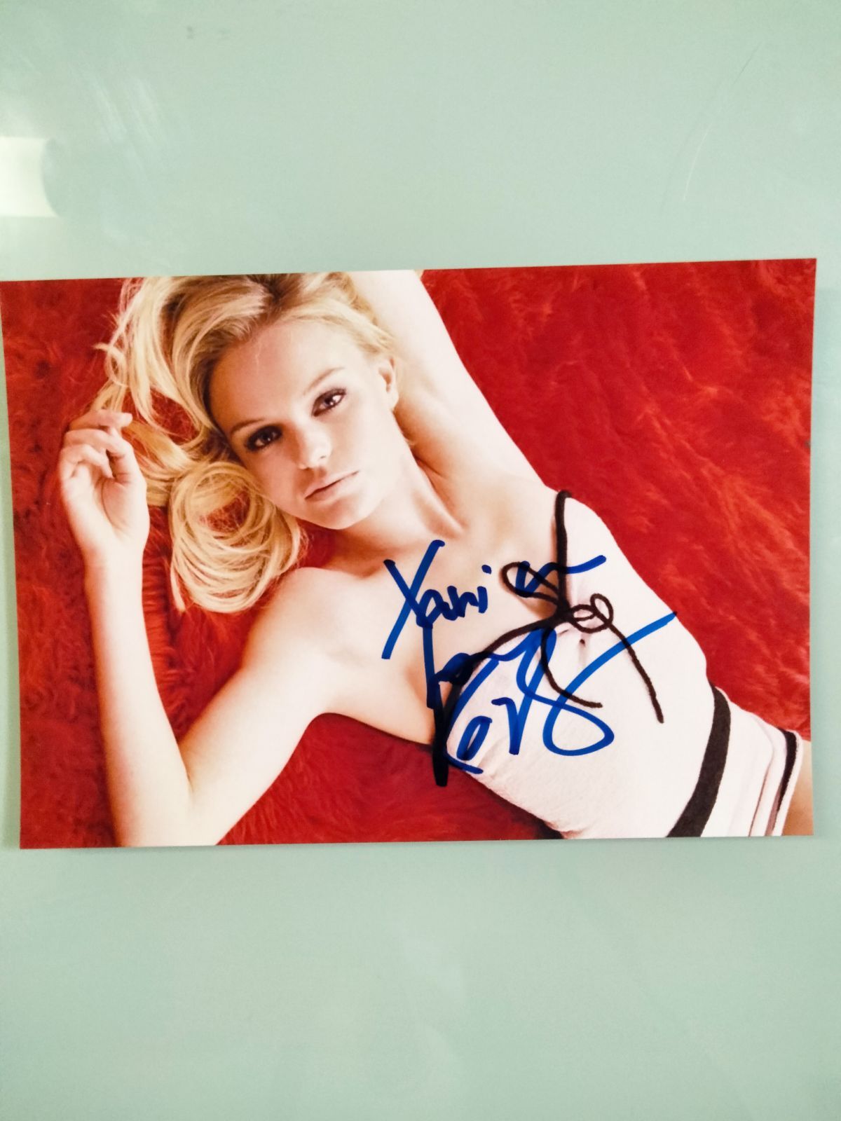 ケイト・ボスワース直筆サイン入り2Lサイズ写真‥Kate Bosworth 