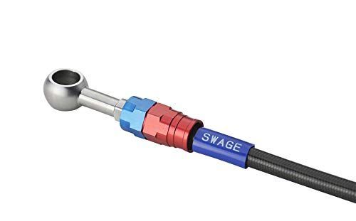 【人気商品】バイピース フロントブレーキホースキット アルミ(レッド/ブルー) ブラックスモークホース PRO CB400SB 05-13 LINE(スウェッジライン) ABS不可 SAPB152FB SWAGE [HTRC9]