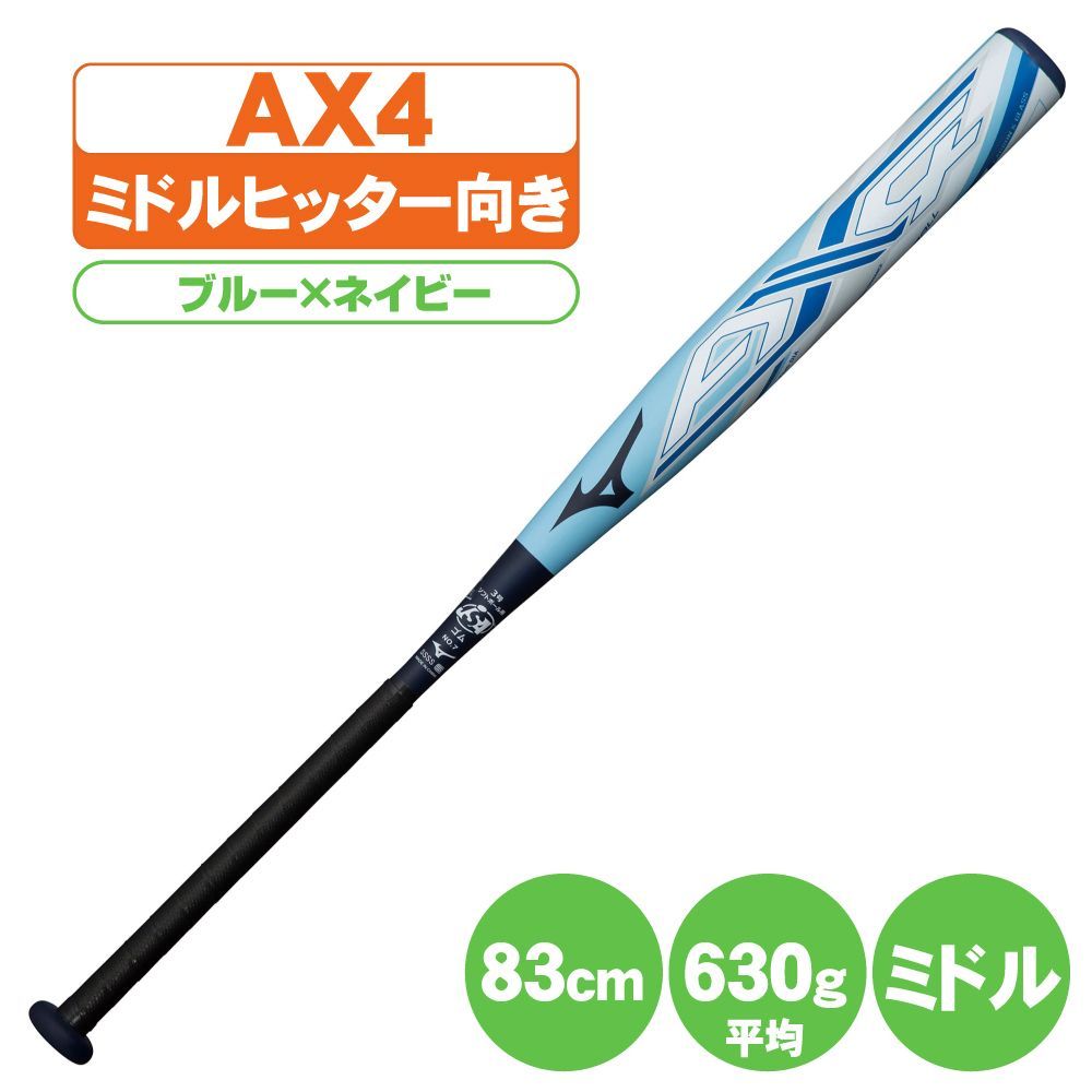 ソフトボールバット 3号 ax4 ミズノ ソフト3号ゴムボール用バット AX4 1cjfs326