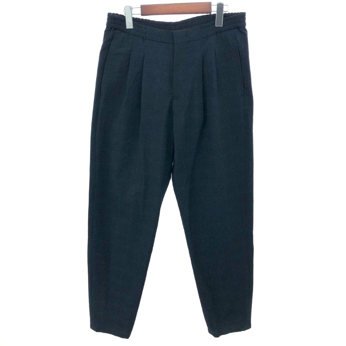 EMPORIO ARMANI エンポリオアルマーニ タックイージーパンツ サイズ:46 シアサッカー W1P62S W1S24   ネイビー メンズ / 240001145618 EMPORIO ARMANI エンポリオアルマーニ タックイージーパンツ サイズ:46
