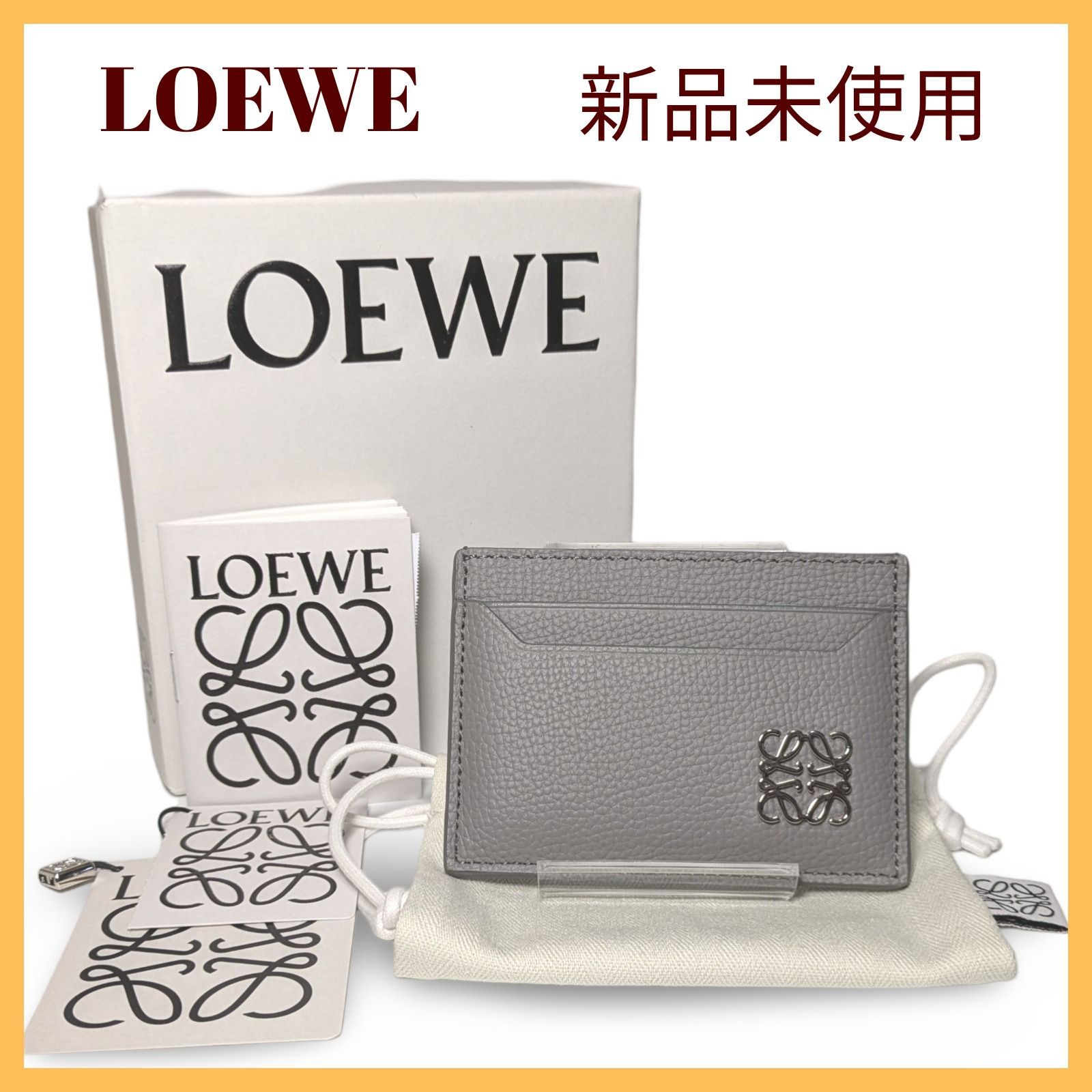 新品未使用】LOEWEロエベ アナグラム フラグメントケース 名刺入れ カードケース グレー - メルカリ