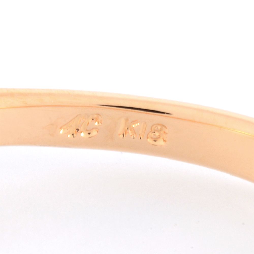 ヨンドシー 4℃ リング 指輪 カラーストーン 約7.5号 K18PG マルチ