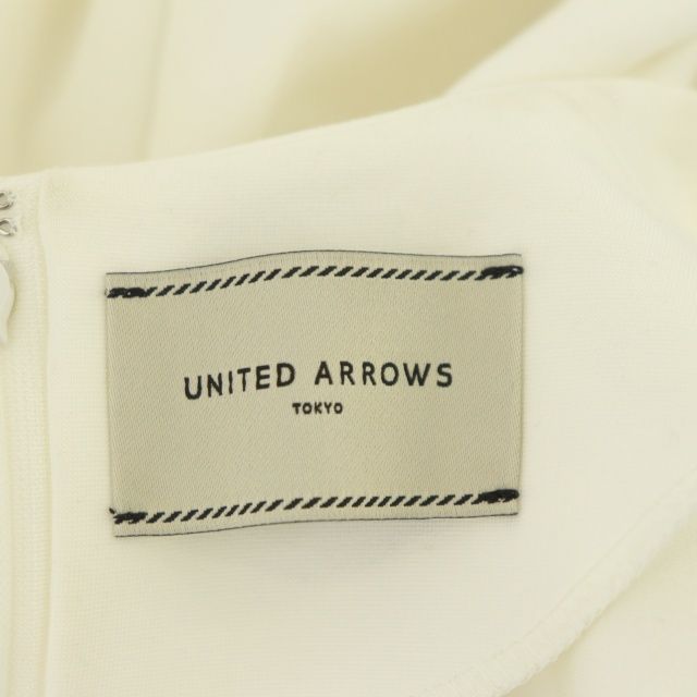 ユナイテッドアローズ UNITED ARROWS パールモチーフ コンビペプラム 