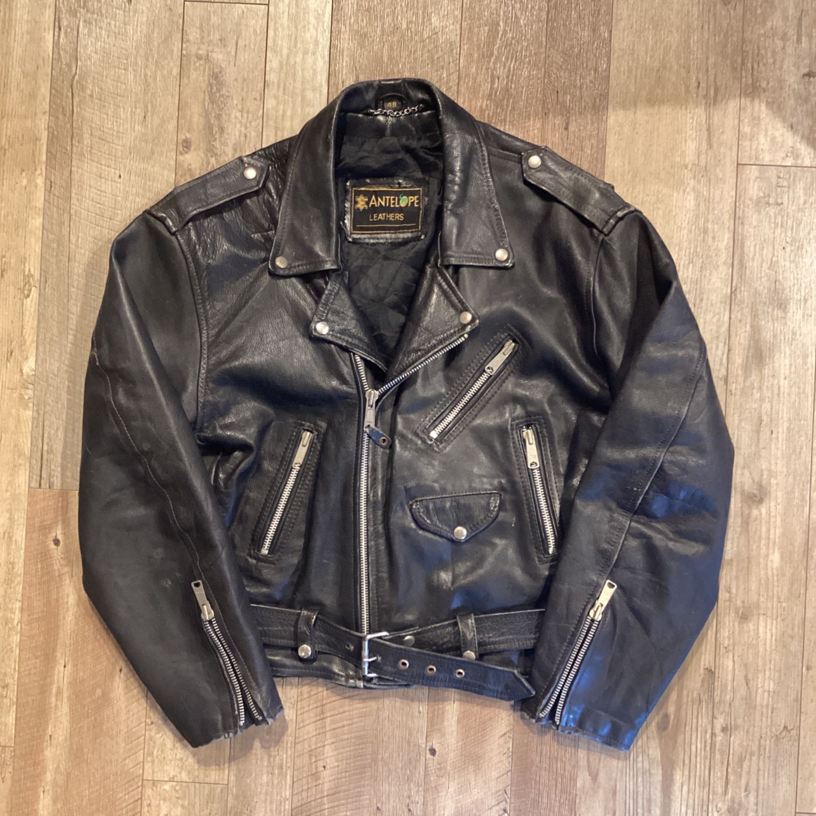 anySiS 本革　ノーカラーラムレザージャケット　ライダース【エニィスィス】 本革】ノーカラーラムレザー ジャケット （ノーカラージャケット