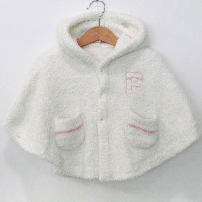 ジェラートピケ ポンチョ ジャケット アウター ベビーマント フード付き ベビー 女の子用 80サイズ ホワイト gelato pique ジェラート ピケ キッズ＆ベビー GELATO PIQUE KIDS \u0026 BABY Dick