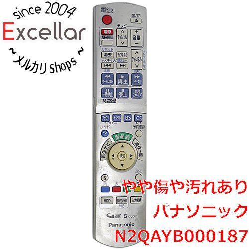 bn:6] Panasonic DVDビデオレコーダー用 リモコン N2QAYB000187 本体