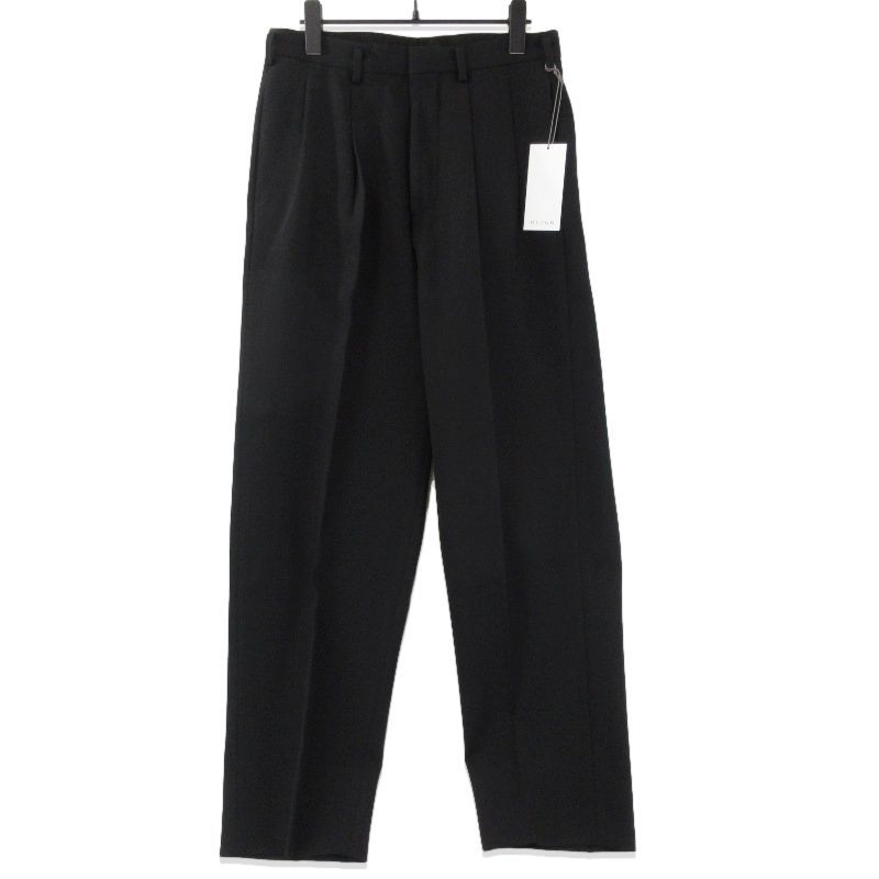 未使用 HEUGN ユーゲン GEORGE GABARDINE BLACK TROUSER010