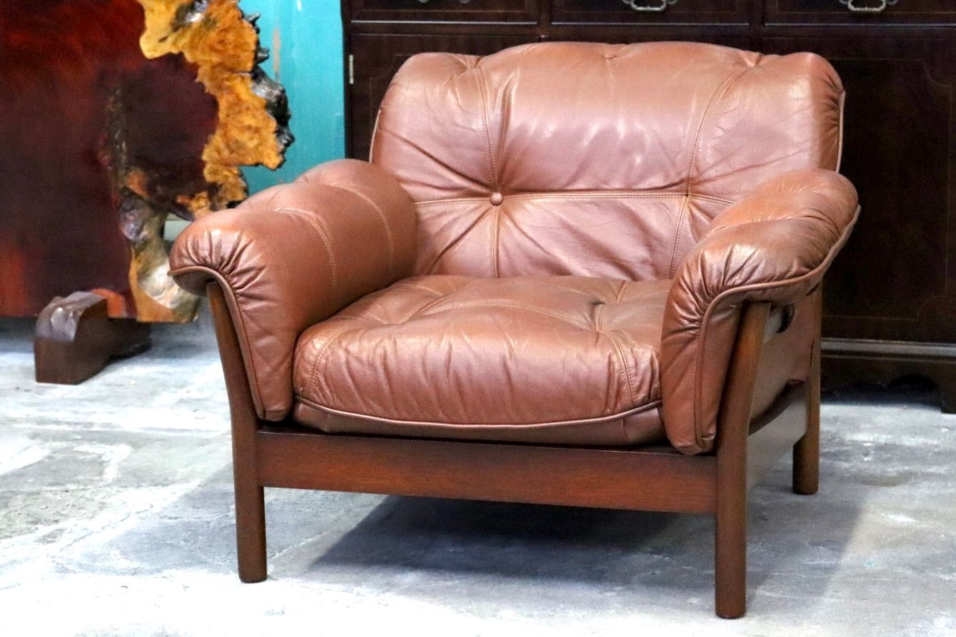 GMIH223C○maruni マルニ Madison 1人掛けソファ シングルソファ 本革 ブラウン 北欧スタイル ヴィンテージ マルニ