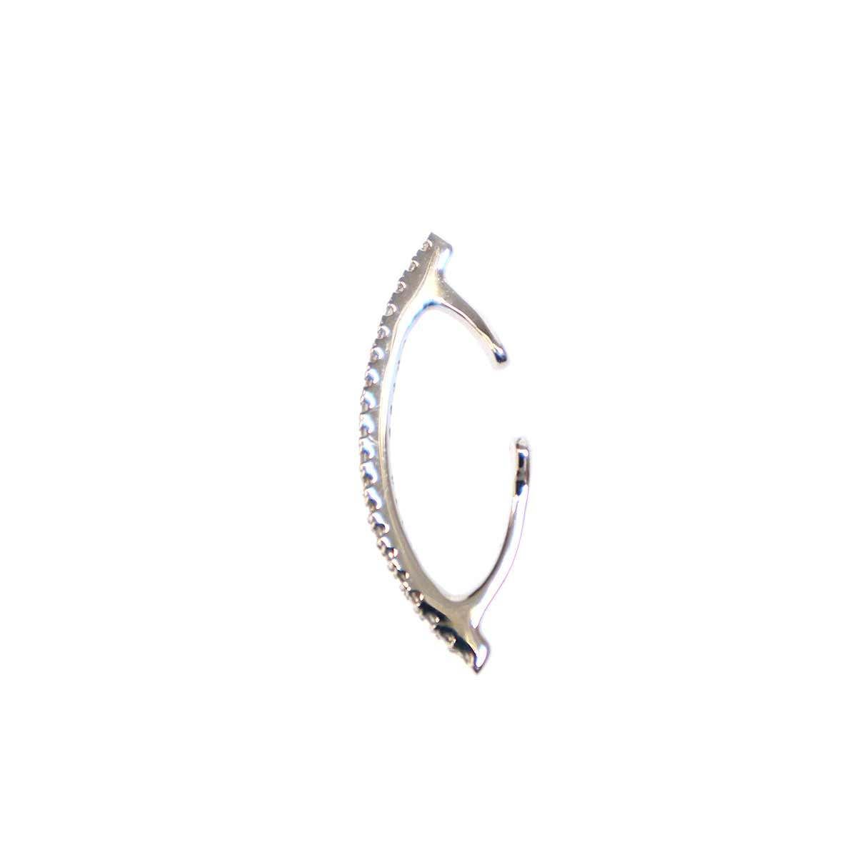 Hirotaka ヒロタカ K10ホワイトゴールド ダイヤモンド0.09ct BOW 