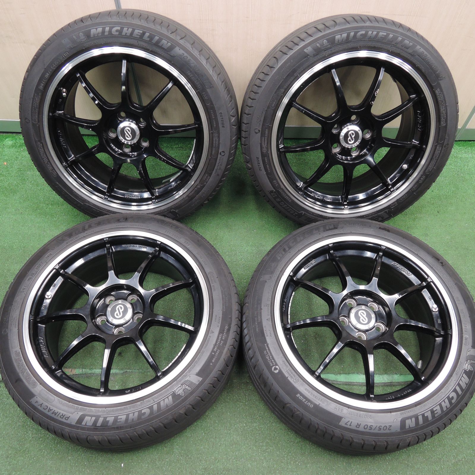 送料無料*4本価格☆ENKEI RSM9 205/50R17 ミシュラン プライマシー4 