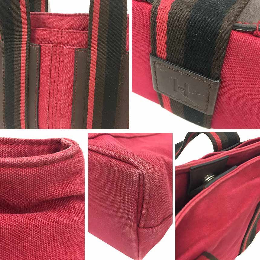HERMES エルメス トロカオリゾンタルPMトートバッグ キャンバス