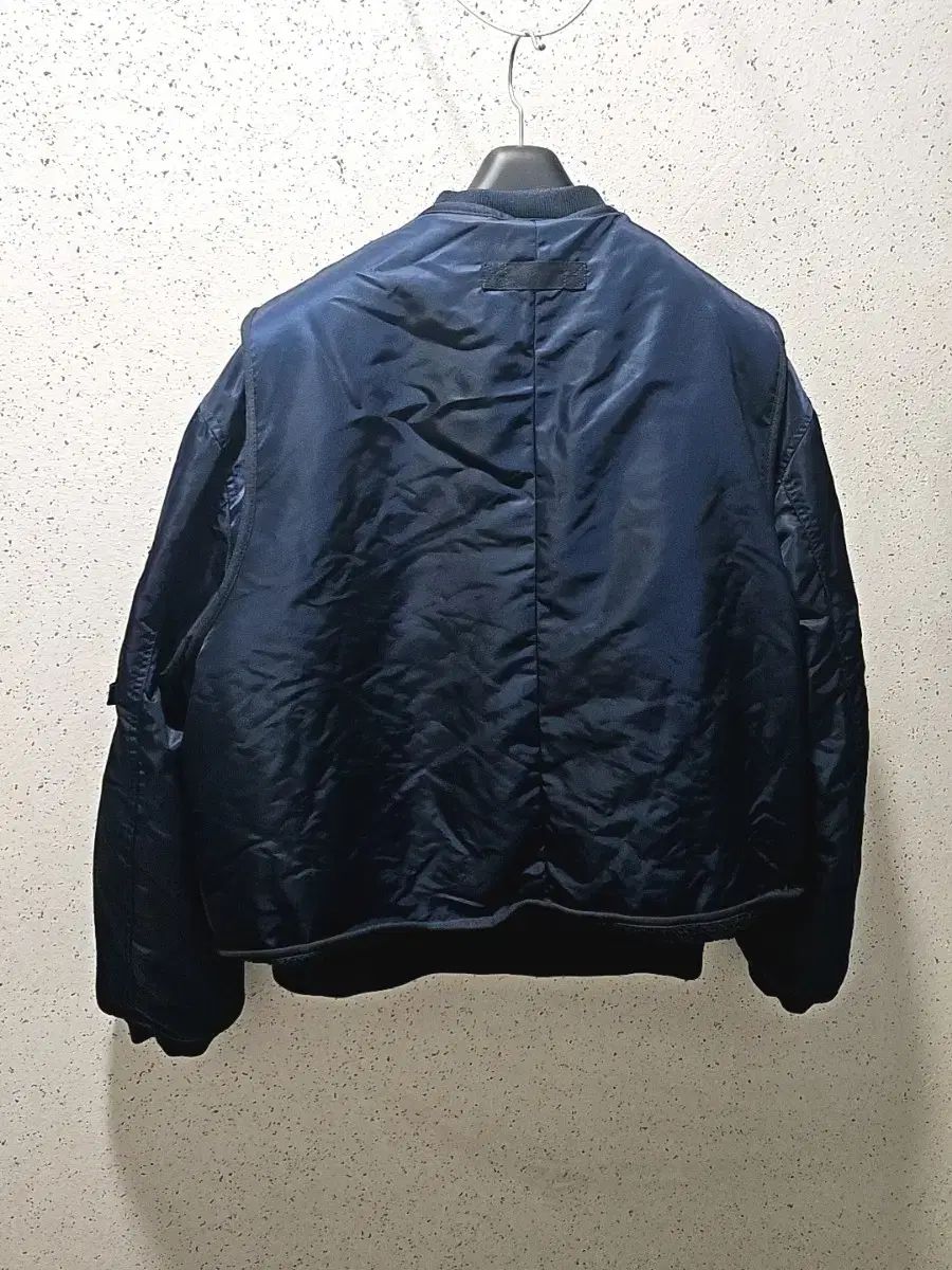 M ZARA ザラ 2 in 1 ボンバージャケット ブルゾン ネイビー 4391 370