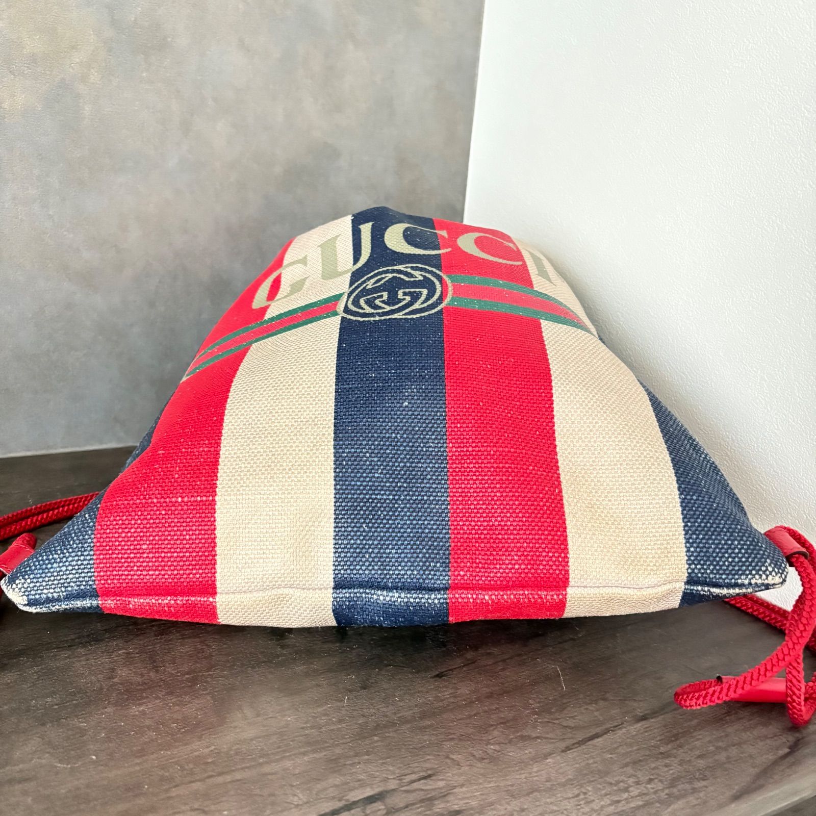 GUCCI グッチ リュック プリント ドローストリング バックパック
