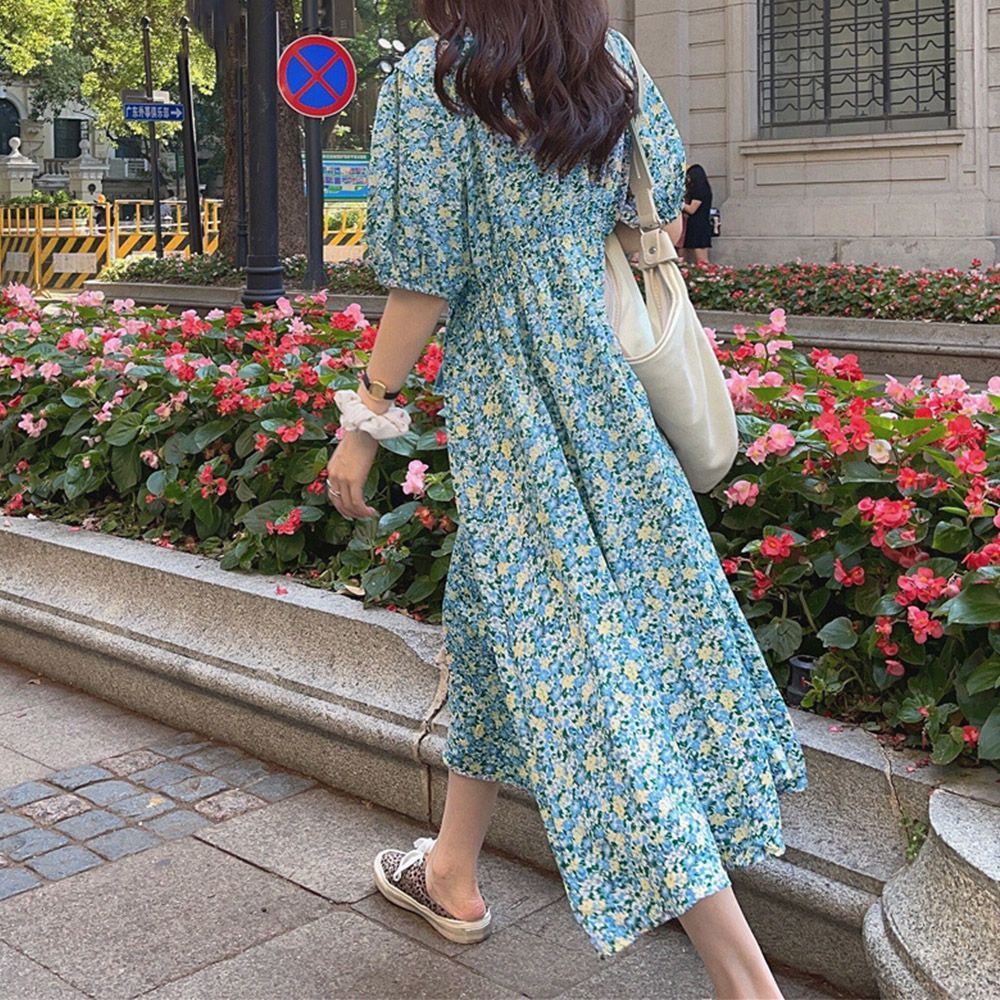 花柄 ロングワンピース レディース 春夏 大人可愛い リゾート 花柄 ロングワンピース レディース 春夏 大人可愛い リゾート