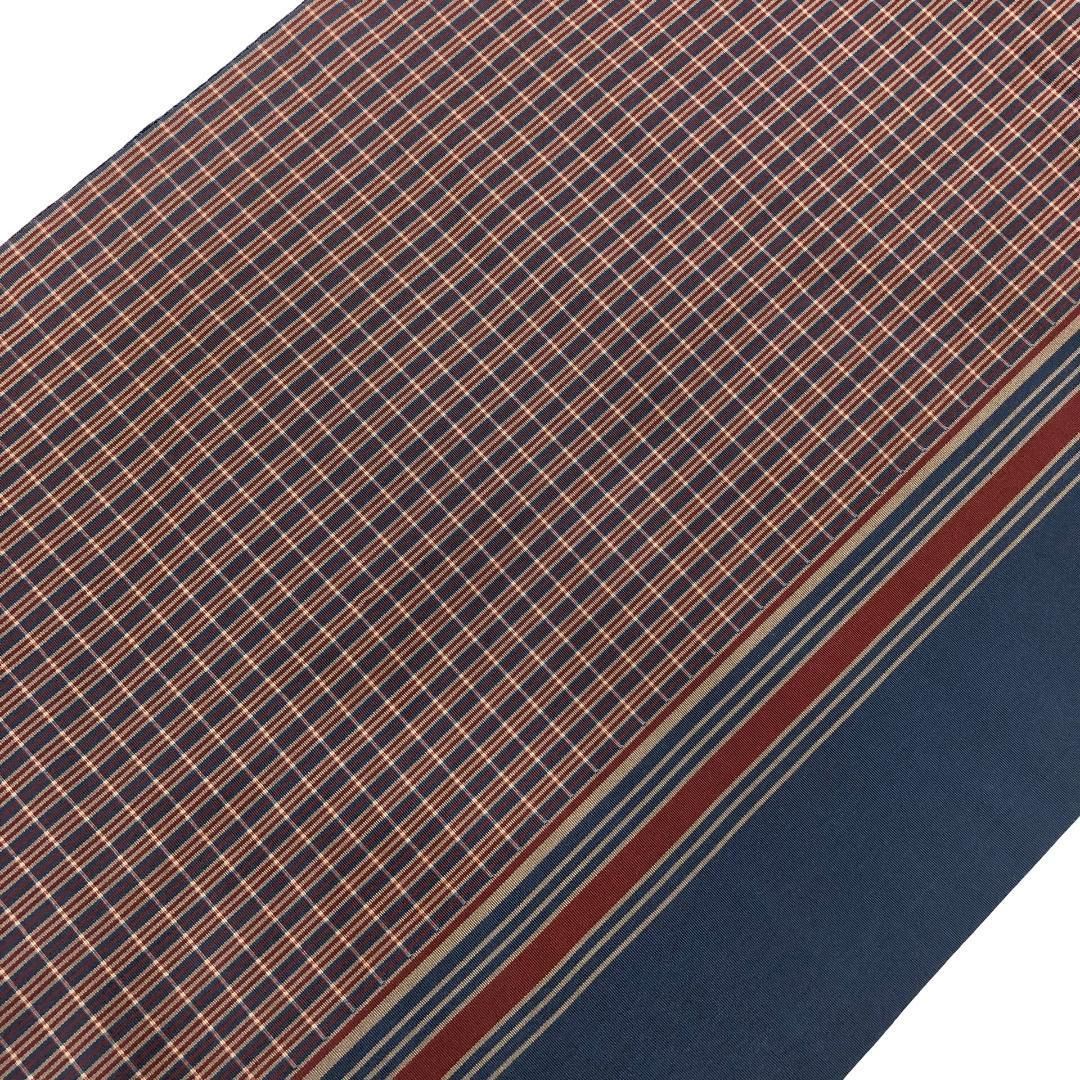 京袋帯 菅原工房 菅原結 漢方染 絞り柄 縦縞模様 リバーシブル O-5483 京袋帯 菅原工房 菅原結 漢方染 絞り柄 縦縞模様 リバーシブル O