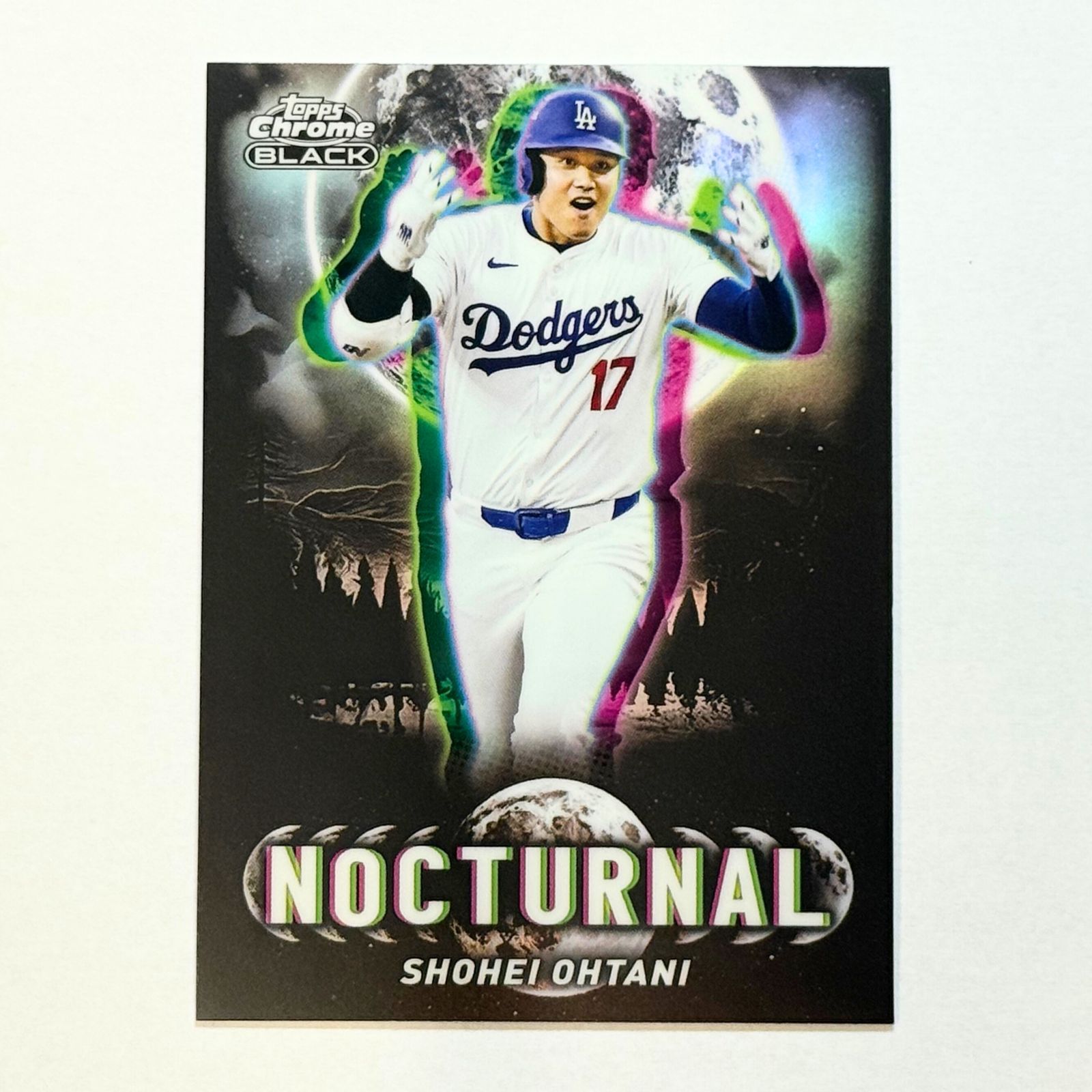 大谷翔平 2025 Topps Chrome Black Nocturnal インサート ドジャース