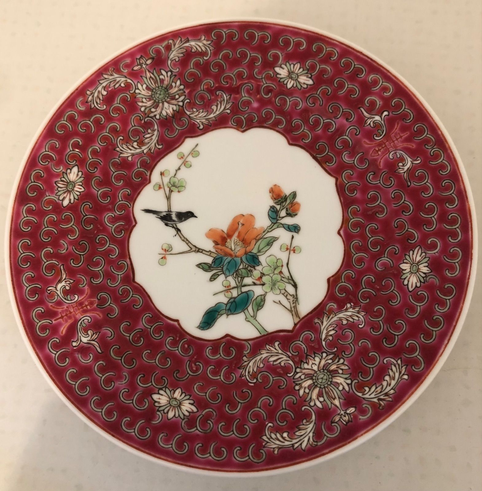 景徳鎮 CHINA お皿3枚セット 紅 - メルカリ