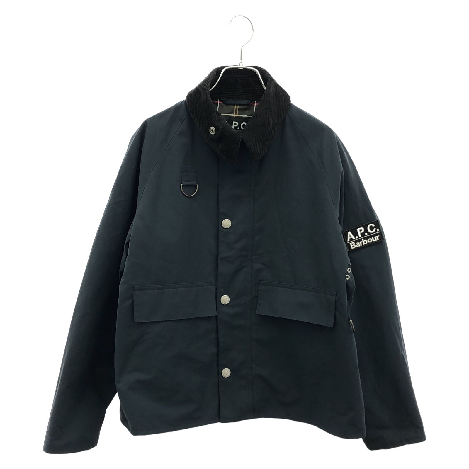 アーペーセー A.P.C. その他ジャケット ジャケット ネイビー × Barbour 251MCAS172 ネイビー ポリエステル ジャケット ネイビー × Barbour 251MCAS172 メンズ Used A