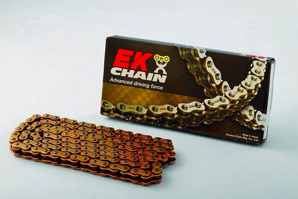 EKチェーン/江沼チェーン レーシングチェーン Rシリーズ(ロードレース用) ゴールド 415 108L 継手：SKJ 415RRX(GP;GP) 2輪