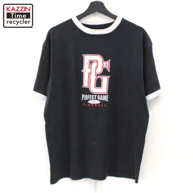 00s Champion リンガーTシャツ メンズ 表記Lサイズ-定期購入