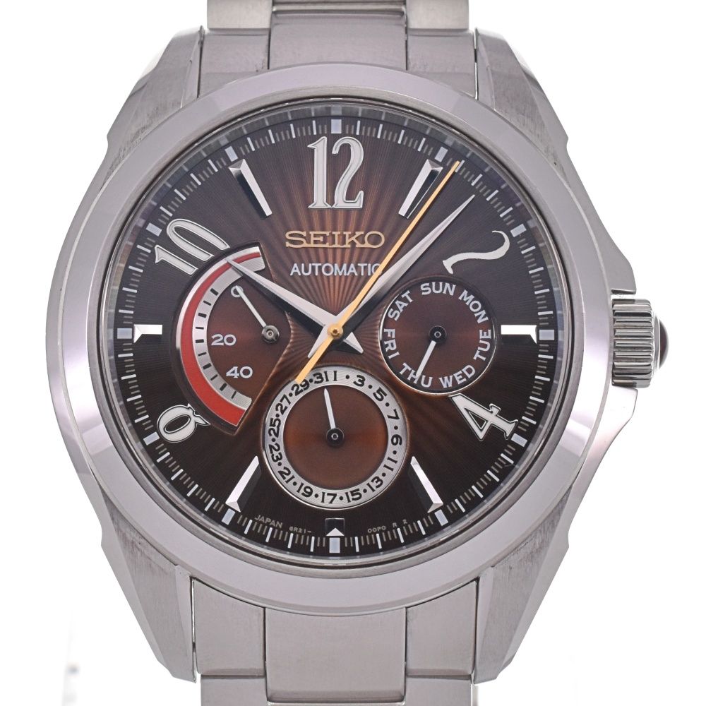 セイコー SEIKO 6R21-00R0 ブライツ バカルディコラボ 裏スケ 自動巻き メンズ美品内箱付き R#130028 - メルカリ