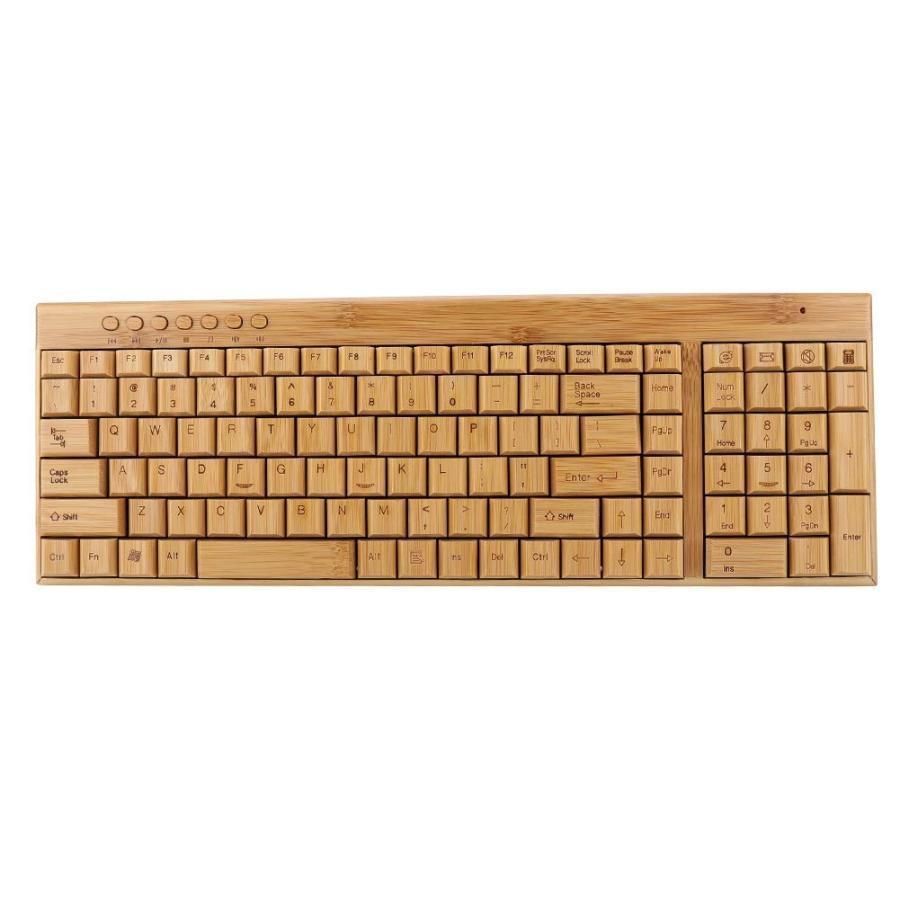 竹製キーボードマウスコンボ ワイヤレス 超薄型 防水竹製木製 キーボードとマウス セット 美しい装飾 ミニマルなスタイル 自然 プレゼント 耐久性 爽やか アウトレット マウス キーボード 竹製マウス キーボード