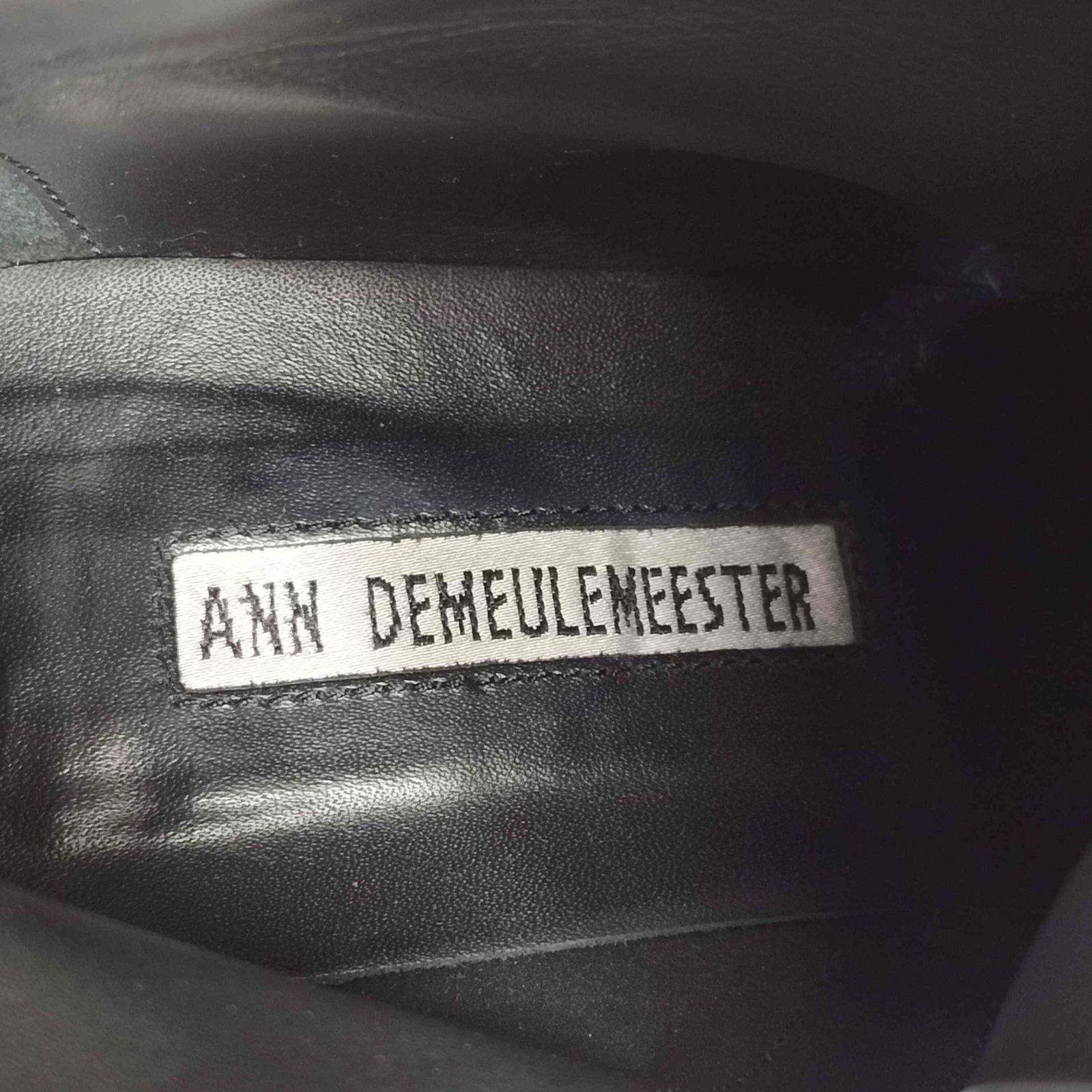 Ann DEMEULEMEESTER カーブヒールブーツ37 アンドゥムルメステール Ann DEMEULEMEESTER カーブヒールブーツ