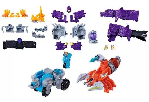 [Used] Shokugan Plastic Model Complete Set of 5 “Minipura Space Squadron Kyuranger Kyutama Combined Series 03 Ryuteio”
