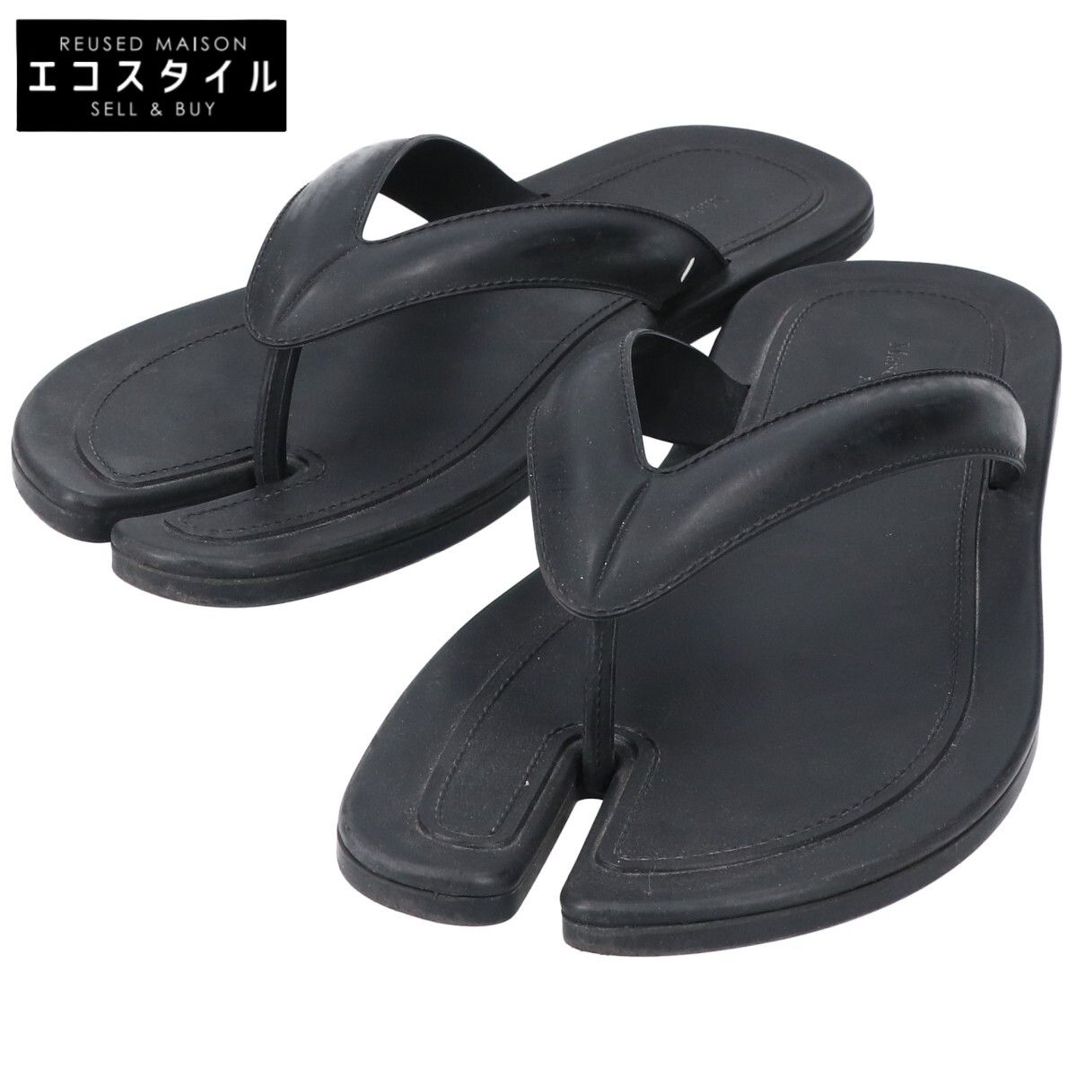 Maison Margielaトングサンダル tabi 22.5cm/ブラック maison margiela