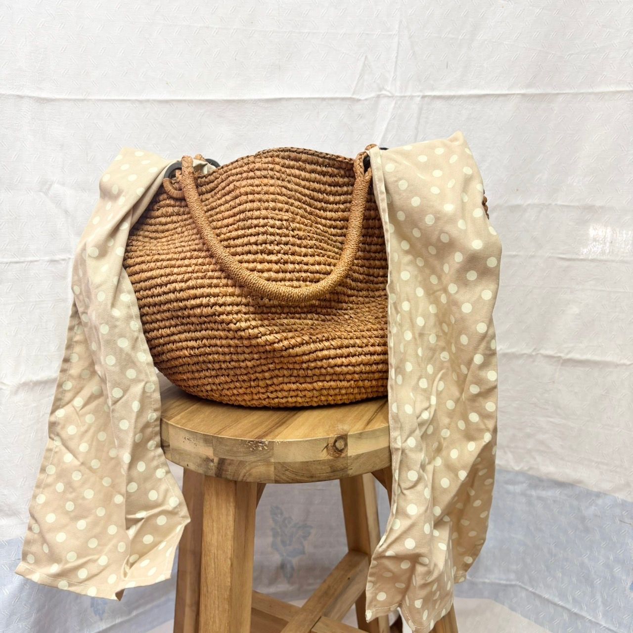 サンアルシデ　ラフィア　マダガスカル製 Sans Arcidet (サンアルシデ）ROSE HILL BAG Col.The ラフィア