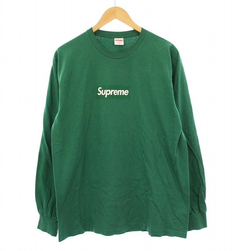 Supreme ロンT ボックスロゴ グリーン シュプリーム SUPREME BOX LOGO L/S TEE GREEN ボックスロゴ Tシャツ