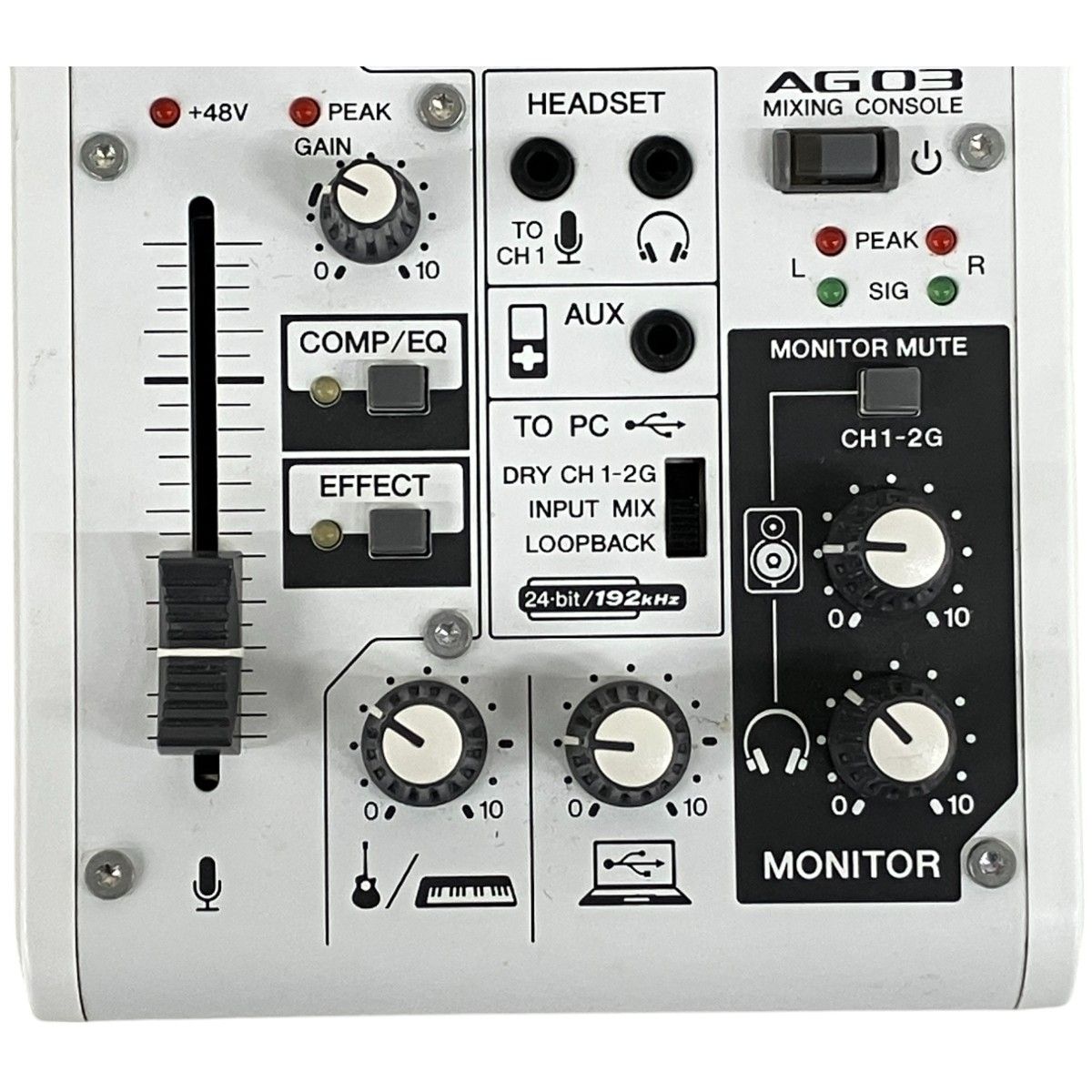 AG03 ミキシングコンソール