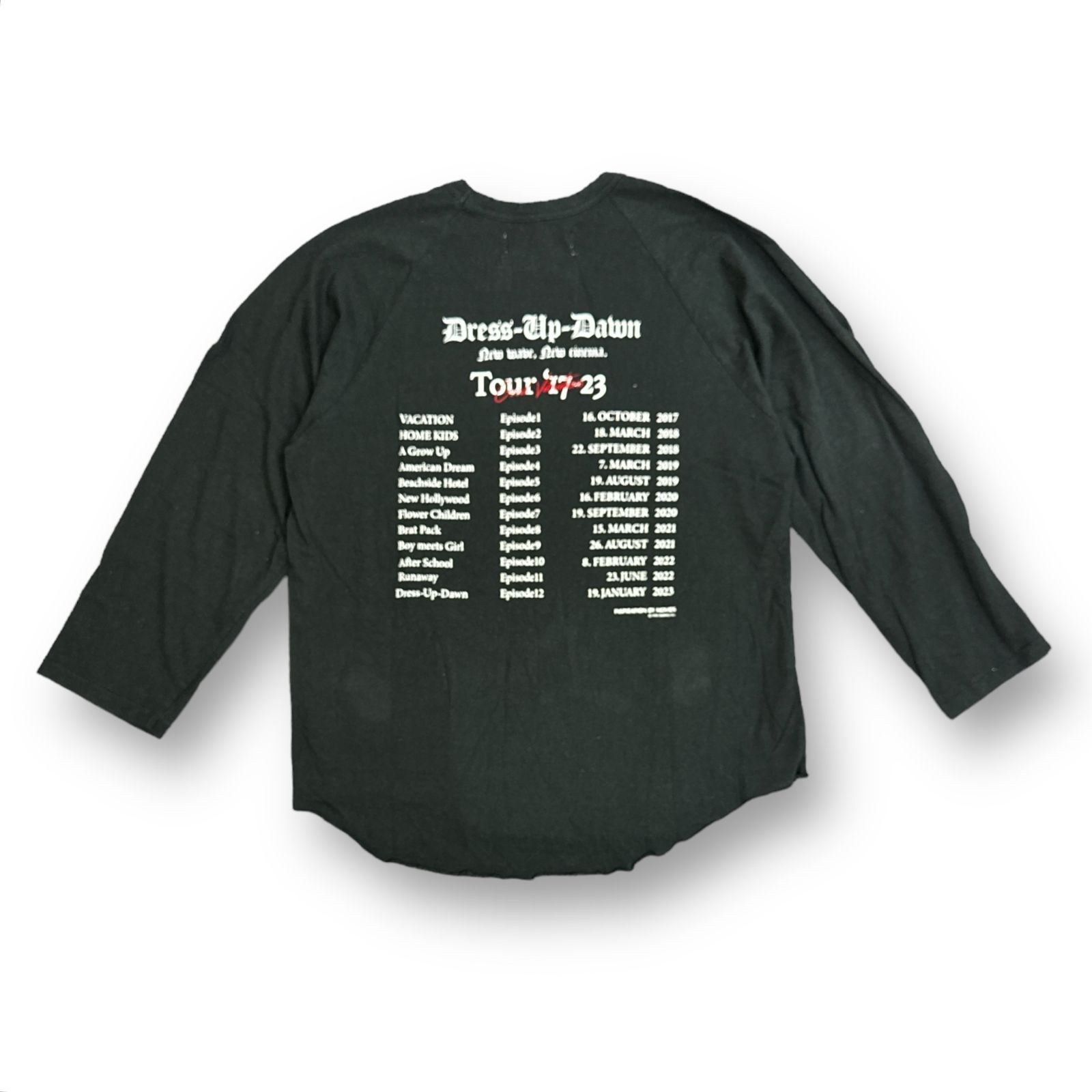 定価23100円 美品 DAIRIKU 23AW The Dawn Big Raglan Tour Tee 