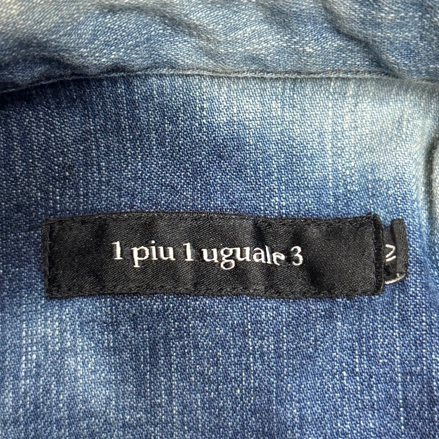 1piu1uguale3 ブリーチデニムシャツ ウエスタンシャツ ウノ