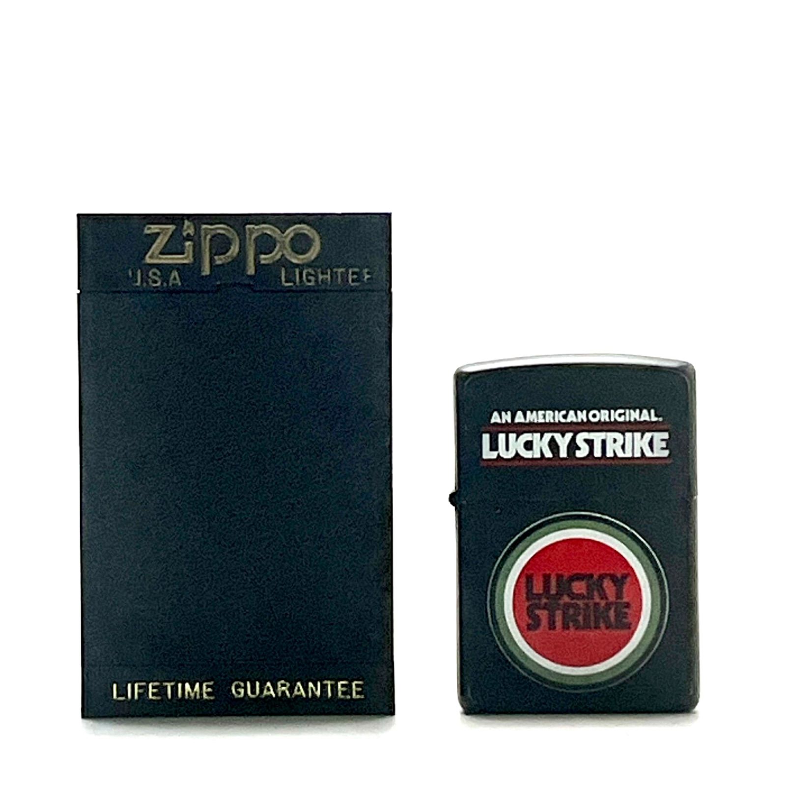 zippo ジッポー ラッキーストライク LUCKEY STRIKE 懸賞当選品 1996 ケース付き 傷、塗装剥げ有り