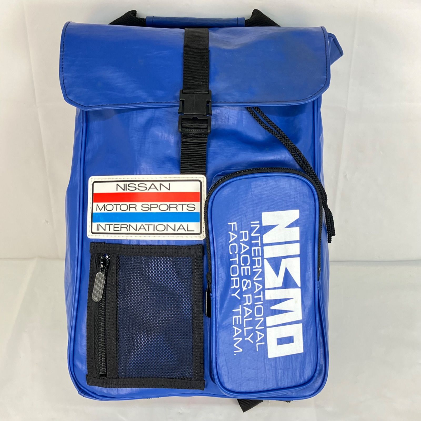NISSAN nismo バックパック 青 NISMO リュック ニスモ 日産 旧ロゴ 青 