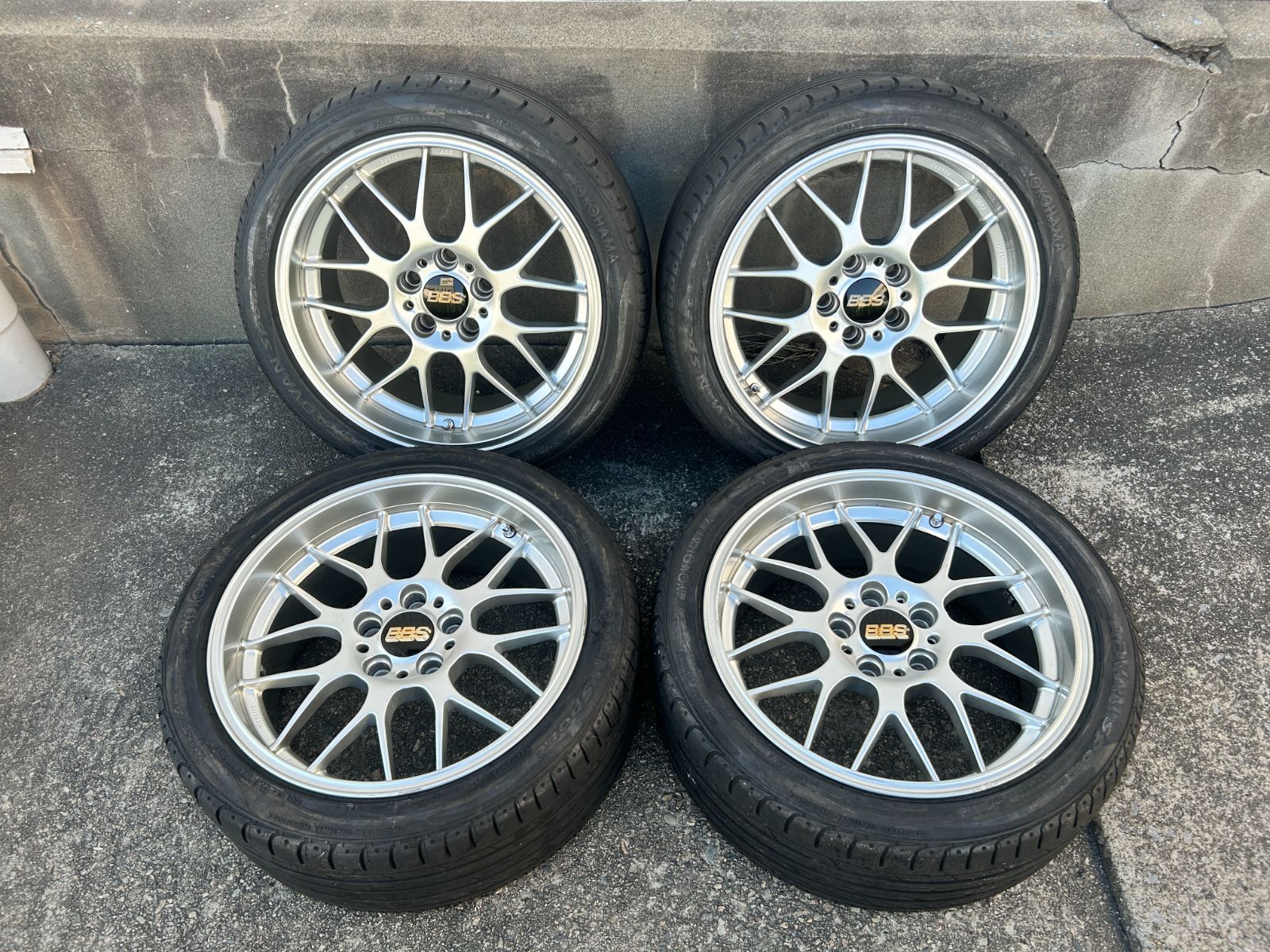 送料無料 鍛造 BBS RG RG737H 18インチ 5H PCD120 8.5J ET+13 おまけ 