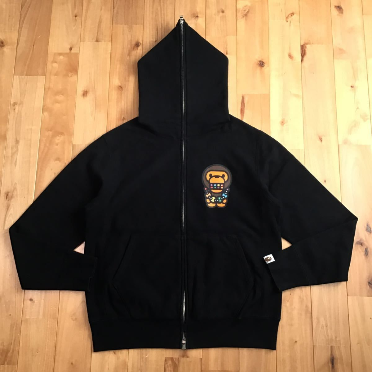 マイロ フルジップ パーカー Sサイズ black a bathing ape BAPE