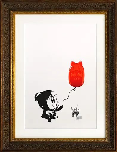 中古】原画イラストボード 付属品付)ポプテピピック 直筆サイン入り