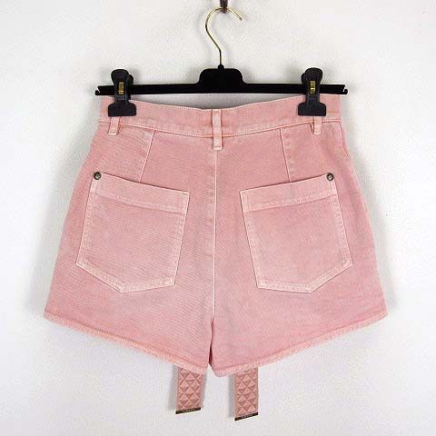 シャネル CHANEL 18P デニム ショートパンツ キュロット キルティング  