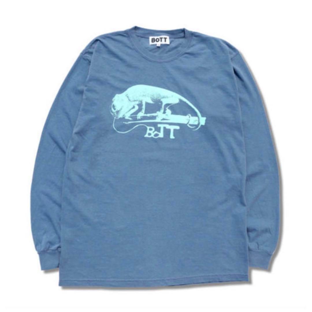 BoTT｜ボット Zelig Long Sleeve Tee カメレオン ロンT (indigo blue)