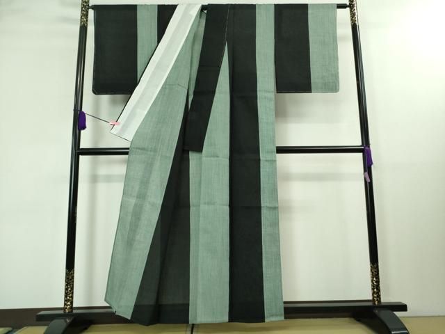 平和屋着物 上 夏物 本場小千谷ちぢみ 麻衣 間道 反端付き DZAA8368kh5