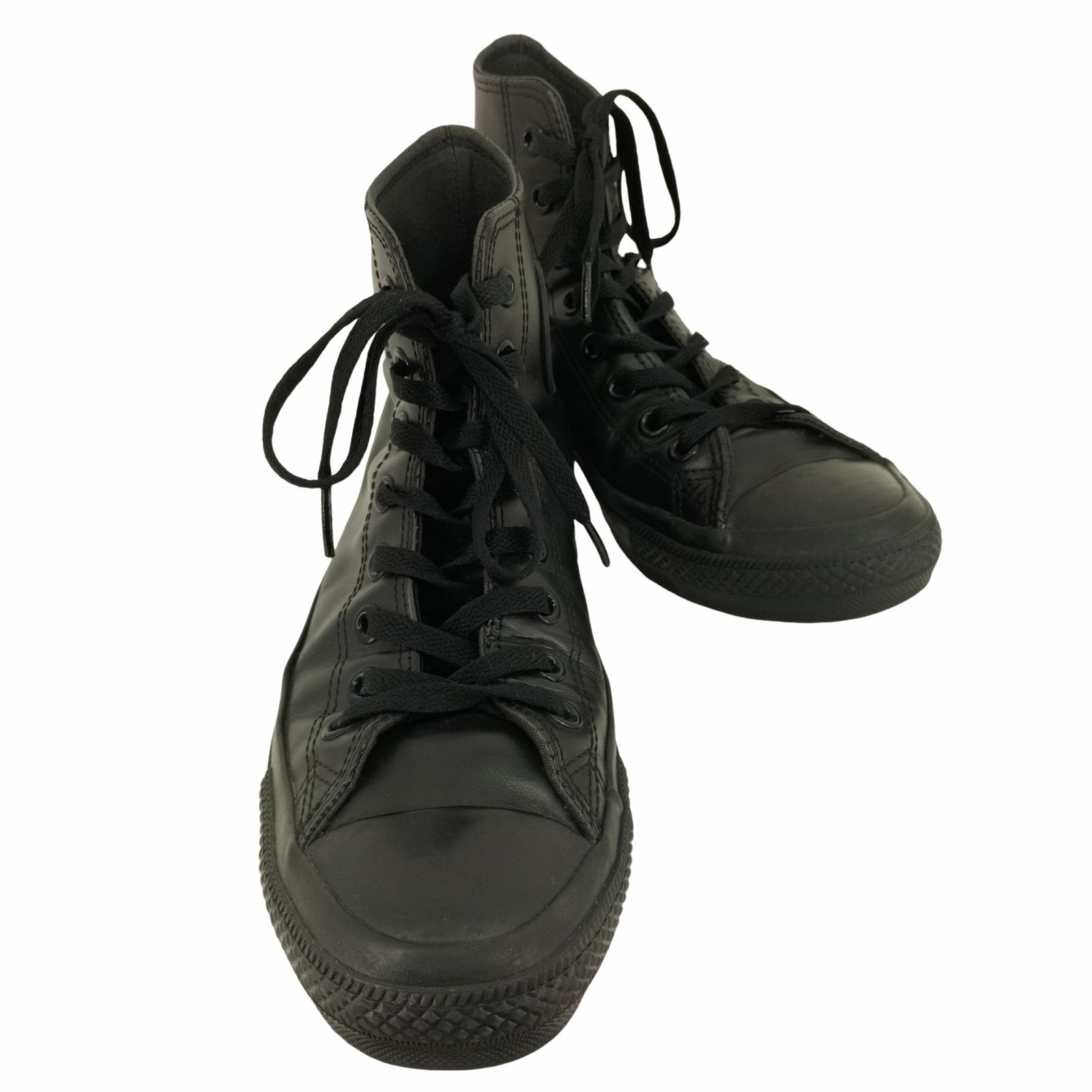 コンバースオールスター CONVERSE ALLSTAR レザーオールスターハイ ブラックモノクローム メンズ  26.5