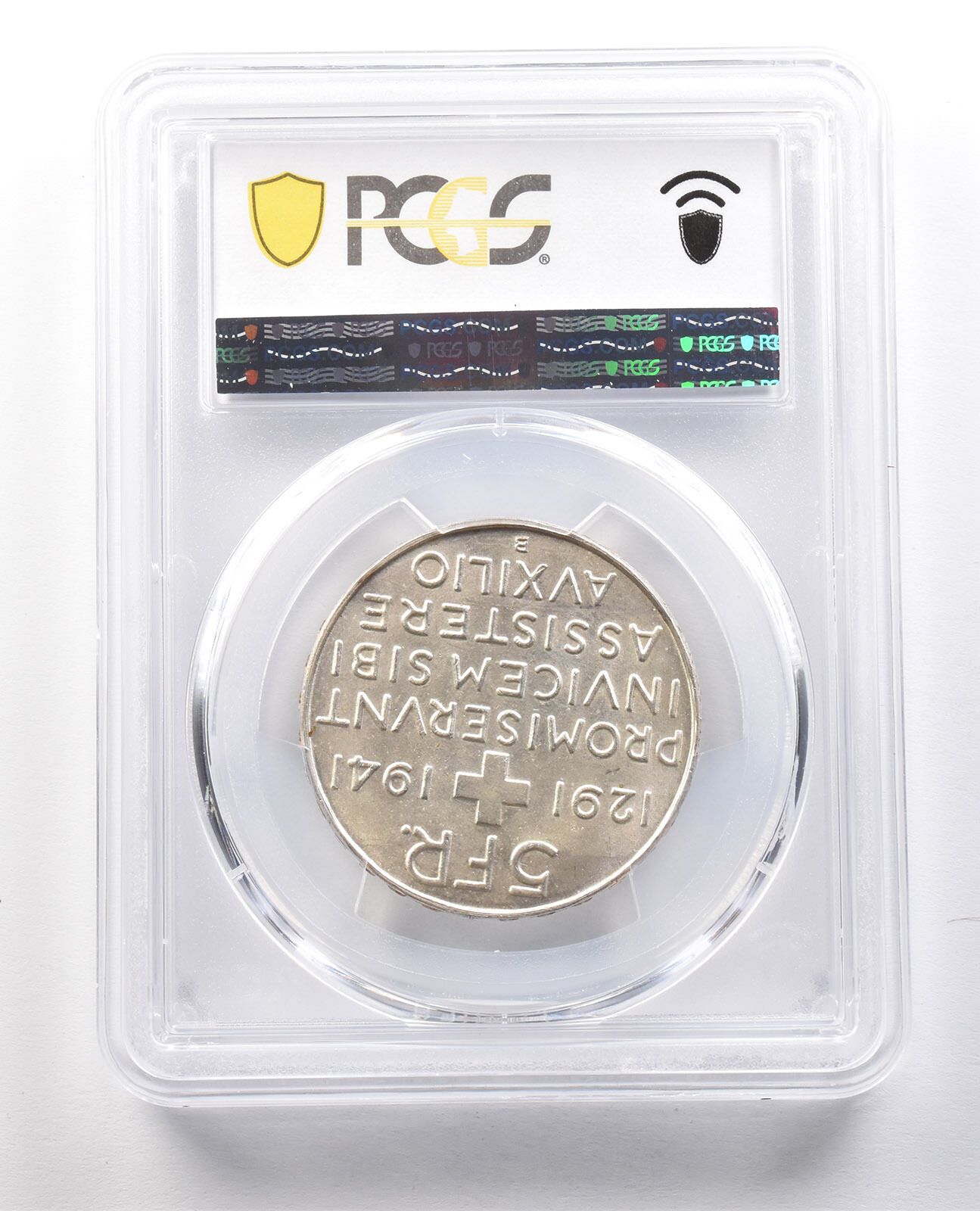 1941年 B スイス 5フラン 連邦 KM-44 MS66 PCGS
