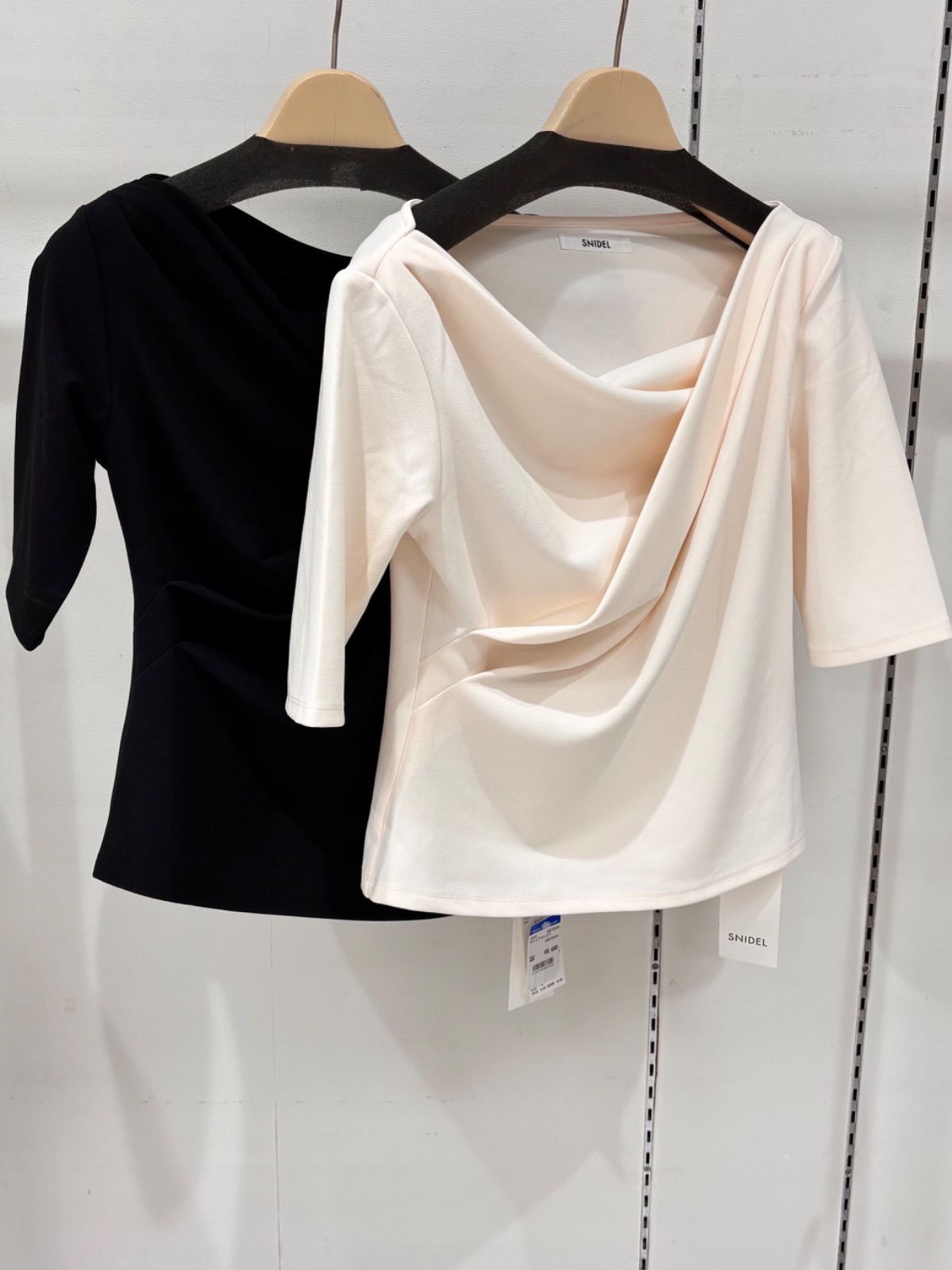 ワンショルダードレープカットソー snidel NICORILABO_COM