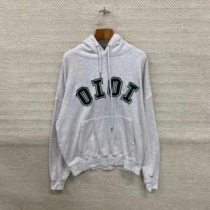 【雷市場（ポンジャン）商品韓国直送】 oioi カジュアル グレー オーバーサイズ フード付きTシャツ 95 K07424