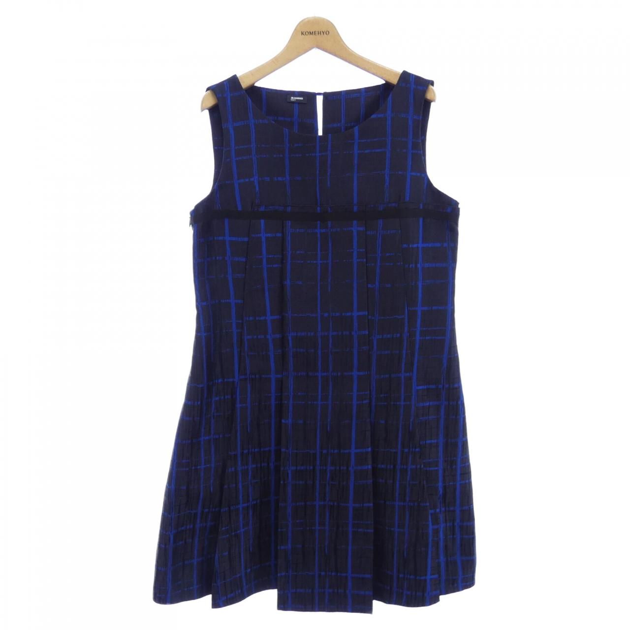 JIL SANDER NAVY ジルサンダー ネイビー 異素材ミックス ワンピ ジルサンダーネイビー JIL SANDER NAVY ワンピース - メルカリ