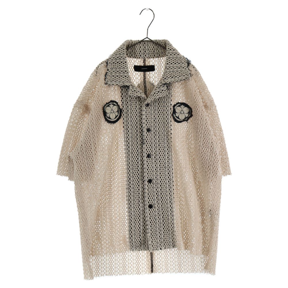 MINUS (マイナス) 23SS TIMELESS KAMON ALOHA SHIRT RASCHEL LACE 
